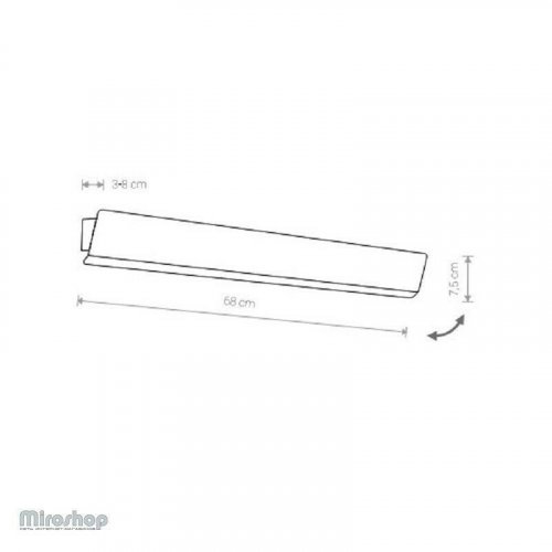 Настінний світильник Nowodvorski 9250 WING LED Black (11726)