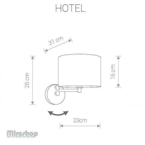 Бра Nowodvorski 9303 HOTEL GRAY (11708)