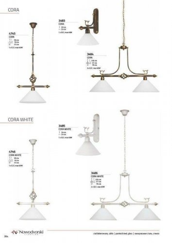 Бра Nowodvorski 3485 CORA White (56589)