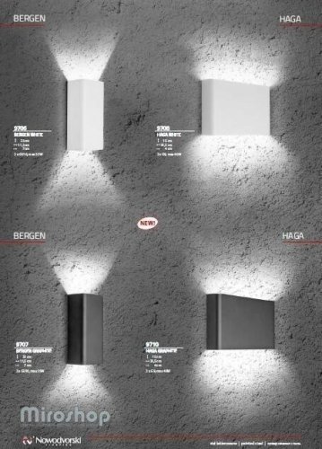 Бра  Nowodvorski  9706  BERGEN  White  (93110)