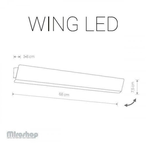 Настінний світильник Nowodvorski 9295 WING LED White (11726) 