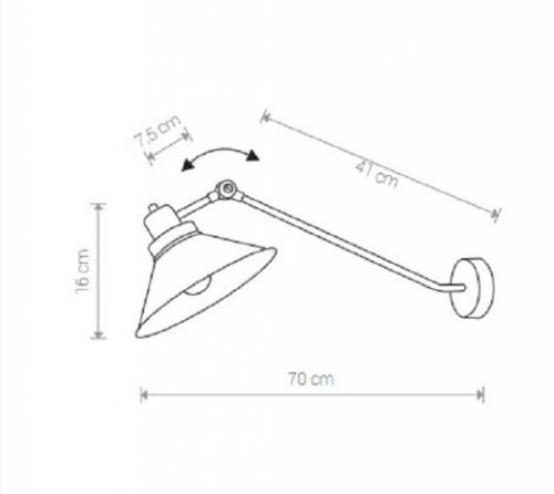 Настінний світильник Nowodvorski 9145 TECHNO (23408)
