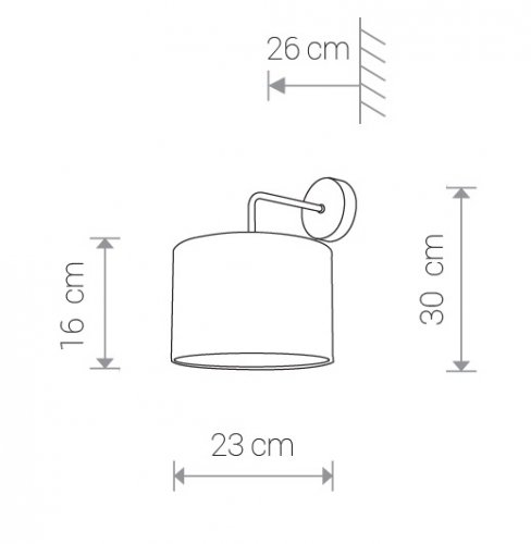 Настінний світильник Nowodvorski 9080 ALICE Ecru
