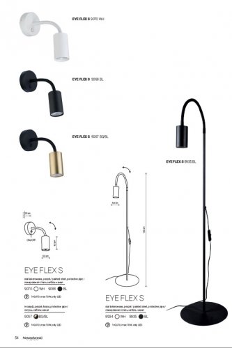 Настінний світильник Nowodvorski 9068 EYE FLEX Black (23581)