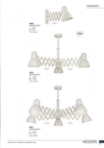 Бра Nowodvorski 6868 HARMONY White (84760)