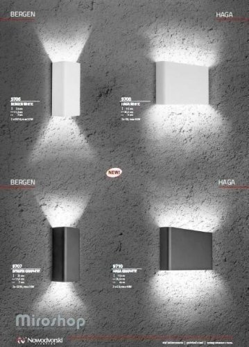 Бра Nowodvorski 9710 HAGA Graphite (93113) 