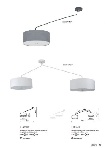 Люстра Nowodvorski 8843 HAWK White (23346)