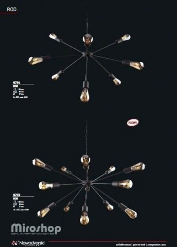 Люстра Nowodvorski 9734 ROD Black (93067)