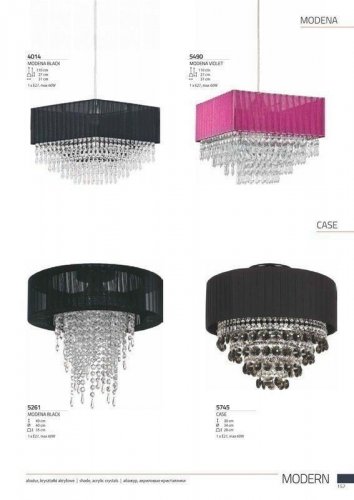 Люстра Nowodvorski 5261 MODENA Black (66674)