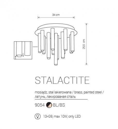 Люстра Nowodvorski 9054 STALACTITE (23336)