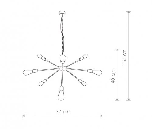 Люстра Nowodvorski 9130 ROD Gold (23369)