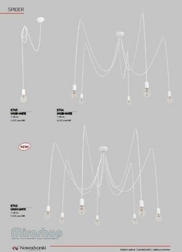 Люстра Nowodvorski 9743 SPIDER White (93072) 