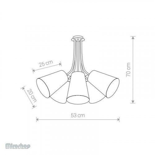 Люстра Nowodvorski 9277 FLEX SHADE White (11744)