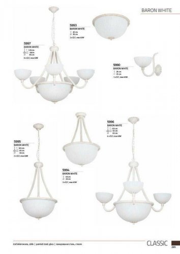 Люстра Nowodvorski 5994 BARON White (78808)