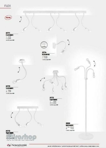 Люстра  Nowodvorski  9772  FLEX  White  (93086)