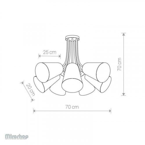 Люстра Nowodvorski 9275 FLEX SHADE White (12309)