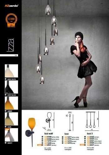 Настенный светильник Azzardo AZ2941 Izza wall smoky