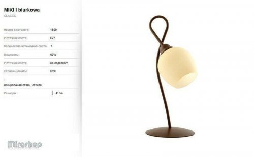 Настільна лампа Nowodvorski 1509 MIKI (56580)