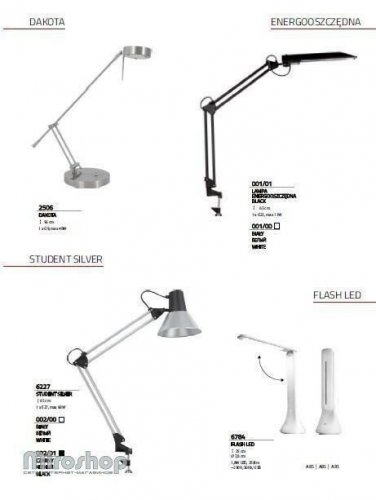 Настільна лампа Nowodvorski 002/00 STUDENT White (65975)
