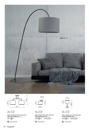 Настільна лампа Nowodvorski 9090 ALICE GRAY (23926)