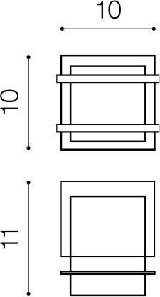 Настінний світильник Azzardo AZ3069 Blas (black)