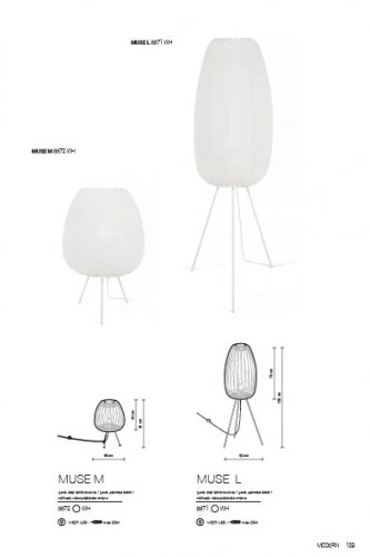 Настільна лампа Nowodvorski 8872 MUSE M (23594) 