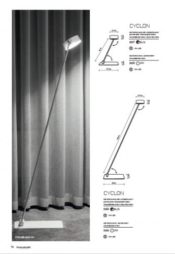 Настільна лампа Nowodvorski 8887 CYCLON LED Black-Gold