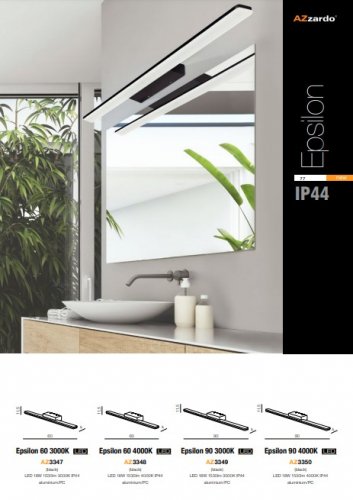 Настінний світильник Azzardo AZ3347 Epsilon 60 3000K (black)