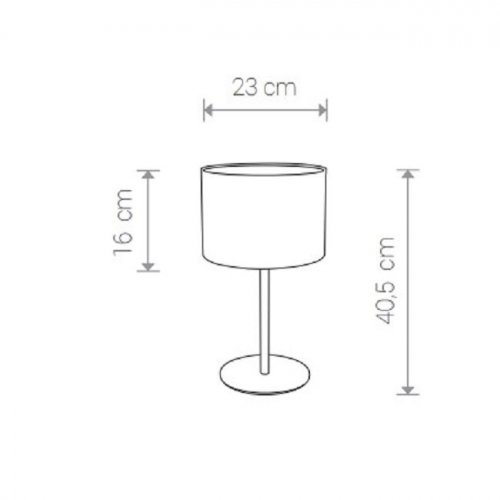 Настільна лампа Nowodvorski 9088 ALICE Coffee (23975)