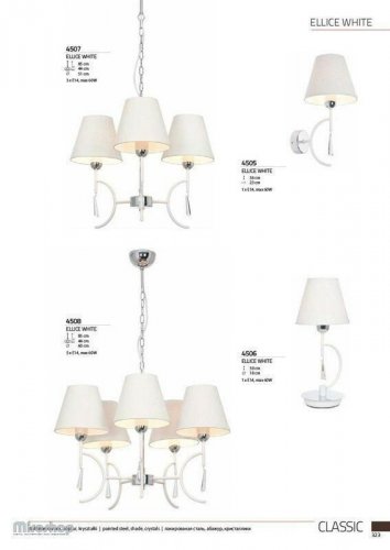 Настільна лампа Nowodvorski 4506 Ellice White