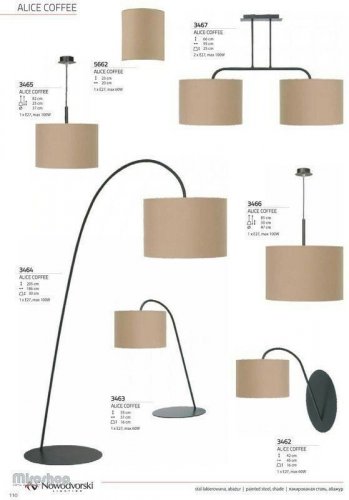 Настільна лампа Nowodvorski 3463 Alice Coffee 