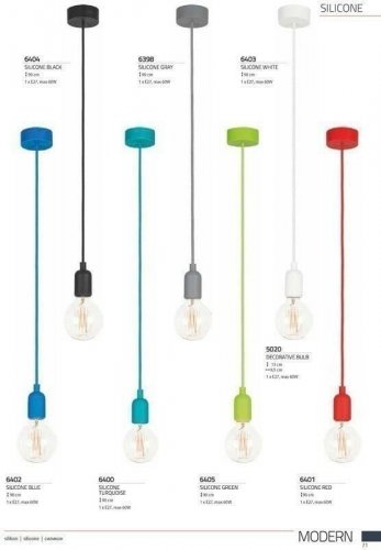 Підвісний світильник Nowodvorski 6404 SILICONE Black (78563)