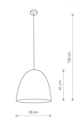 Підвісний світильник Nowodvorski 9021 EGG White M