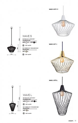 Підвісний світильник Nowodvorski 8860 WAVE White S (23486)