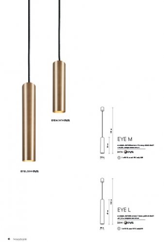 Підвісний світильник Nowodvorski 8800 EYE BRASS (23439)
