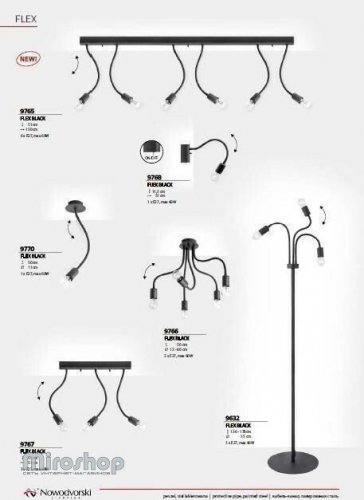 Підвісний світильник Nowodvorski 9765 FLEX Black (93082)