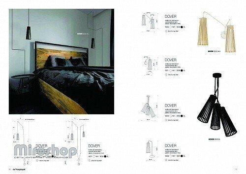 Підвісний світильник Nowodvorski 9263 DOVER Black KABEL (12317)