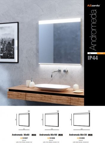 Дзеркало Azzardo AZ51057 Andromeda 80x60