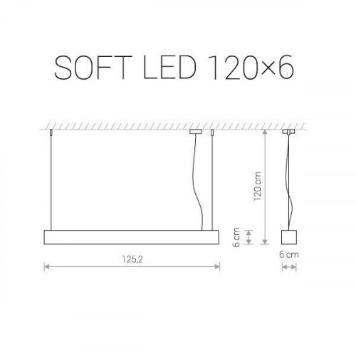 Подвесной светильник Nowodvorski 9547 SOFT LED White 120X6 (12280)