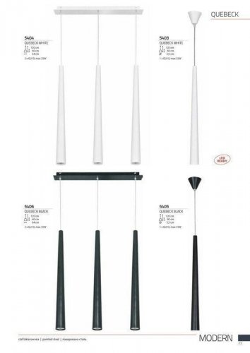 Світильник підвісний Nowodvorski 5405 QUEBECK Black (66471)