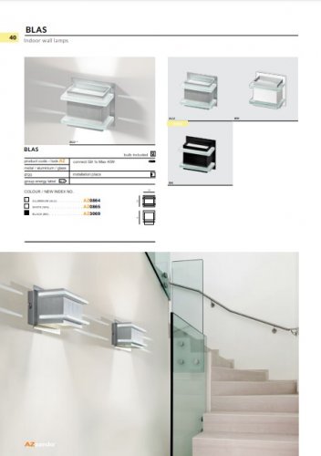 Настінний світильник Azzardo AZ3069 Blas (black)