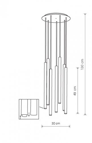 Підвісний світильник Nowodvorski 8918 LASER White (23491)