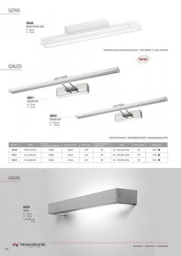 Підсвічування для картин Nowodvorski 6850 GAUDI LED S (84870)