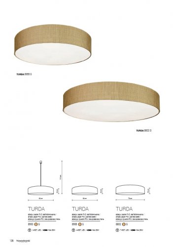 Потолочный  светильник  Nowodvorski  8955  TURDA  Gold  (23356)