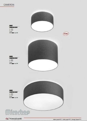 Стельовий світильник Nowodvorski 9687 CAMERON GRAY (93052)