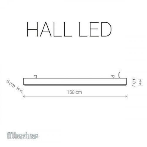 Стельовий світильник Nowodvorski 9357 HALL LED Graphite (12338)