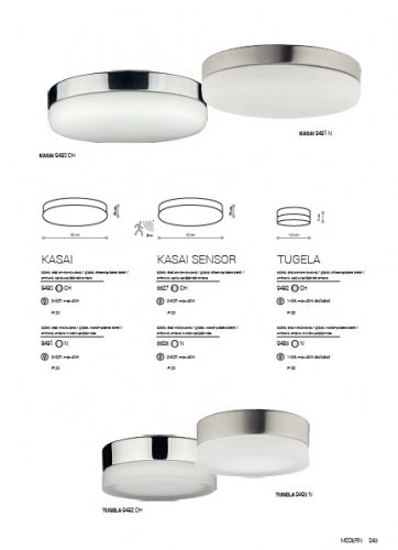 Стельовий світильник Nowodvorski 8827 KASAI Chrome SENSOR