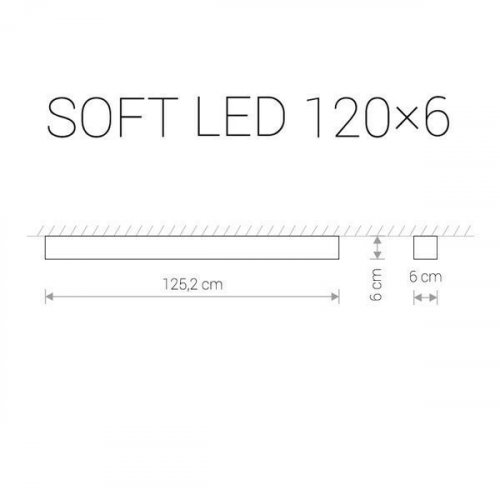 Стельовий світильник Nowodvorski 9538 SOFT LED White 120X6 (11721)