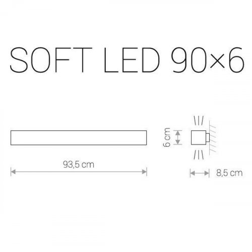 Потолочный светильник Nowodvorski 9524 SOFT LED Graphite 90X6 (11776)