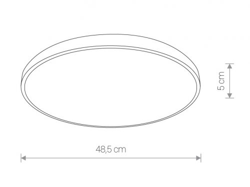 Потолочный светильник Nowodvorski 9163 AGNES ROUND LED Black 32W (27340)